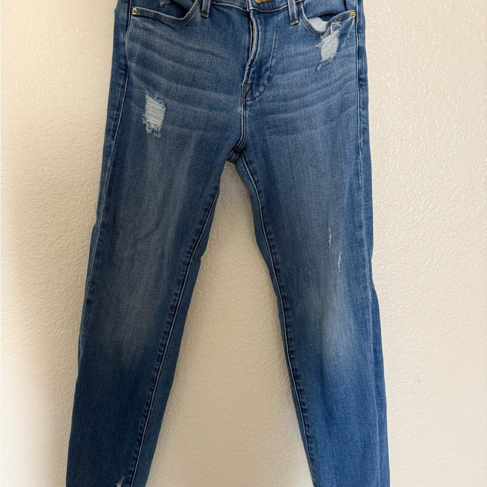 FRAME Jeans Le High Ripped Straight NWOT - Picture 2 of 5